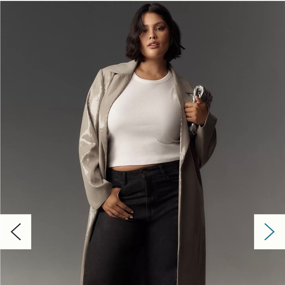 MARE MARE X ANTHROPOLOGIE
SEQUIN LONGLINE JACKET